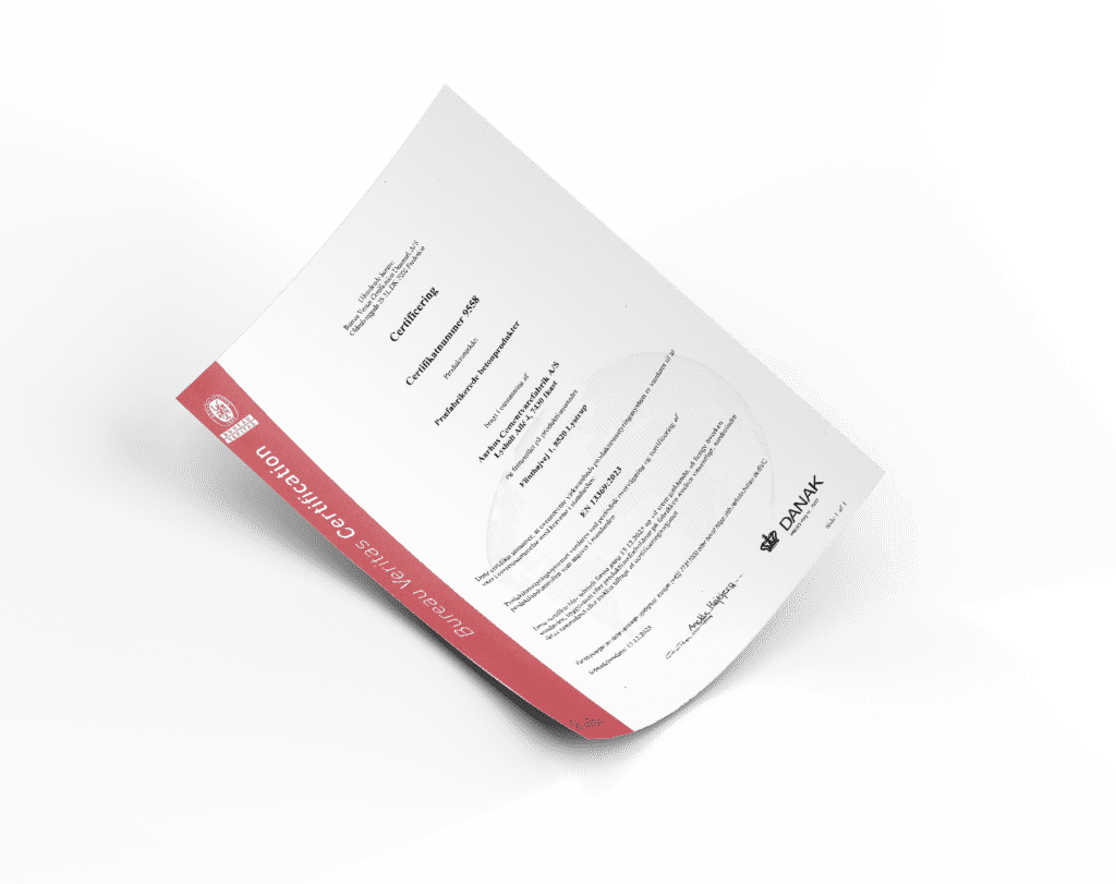 Certifikat Betonelementer